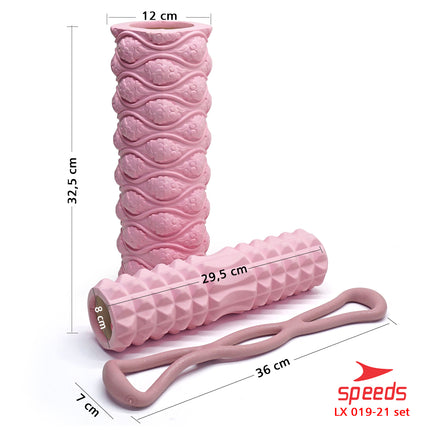 SPEEDS Yoga Foam Roller Massage EVA Roller Muscle Olahraga Fitness Yoga Gym Pilates 019-21