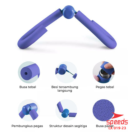 SPEEDS Alat Olahraga Yoga Paha dan Kaki Alat Senam Kegel Leg Trainer Thigh Master 019-23