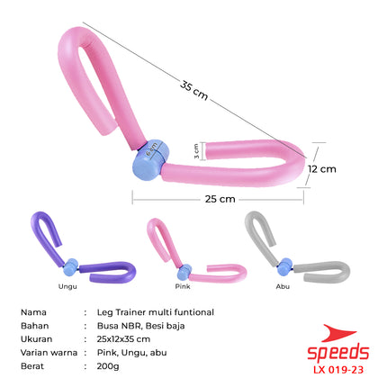 SPEEDS Alat Olahraga Yoga Paha dan Kaki Alat Senam Kegel Leg Trainer Thigh Master 019-23