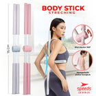 SPEEDS Tongkat Yoga untuk Latihan Yoga Pilates Yoga Stick Lipat Putar Alat Latihan Punggung 019-25