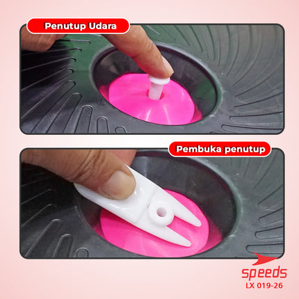 SPEEDS Penutup Angin Udara untuk Gym Ball Bola Yoga Kuda Kudaan Karet Plug Tutup Pentil Air Stopper 019-26
