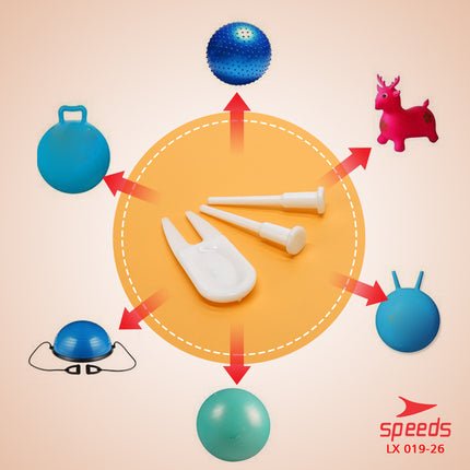 SPEEDS Penutup Angin Udara untuk Gym Ball Bola Yoga Kuda Kudaan Karet Plug Tutup Pentil Air Stopper 019-26