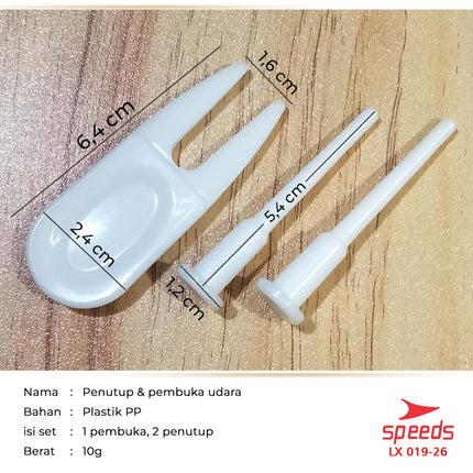 SPEEDS Penutup Angin Udara untuk Gym Ball Bola Yoga Kuda Kudaan Karet Plug Tutup Pentil Air Stopper 019-26