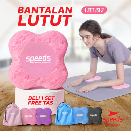 SPEEDS Yoga Pad Knee Kneepad Elbow Joint Support Alas Yoga Lutut Kaki Siku Tangan Empuk Serbaguna 019-27