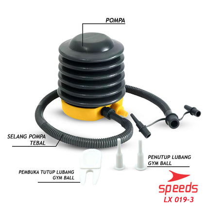 SPEEDS Gym Ball fitness 75 cm / Gym Ball / Yoga Ball Exercise Equipment (Free Pump) Gymball 019-3