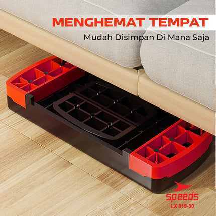 SPEEDS Papan Senam Aerobik 2 Tingkatan Alat Papan Fitness Olahraga Aerobic Stepper Zumba Step Anti Slip 019-30