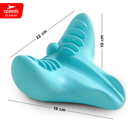 SPEEDS Bantal Pijat Leher Bentuk C-Rest Pillow / Pereda Sakit Neck Relaxer Tulang Belakang Chiropractic Cervical Massage Tanpa Daya atau Baterai 019-32