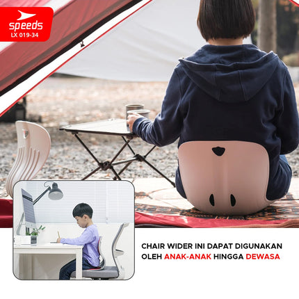 SPEEDS Postur Portable Chair Kursi Plastik Sandaran Penopang Kursi Punggung  Penyangga Punggung  LX 019-34