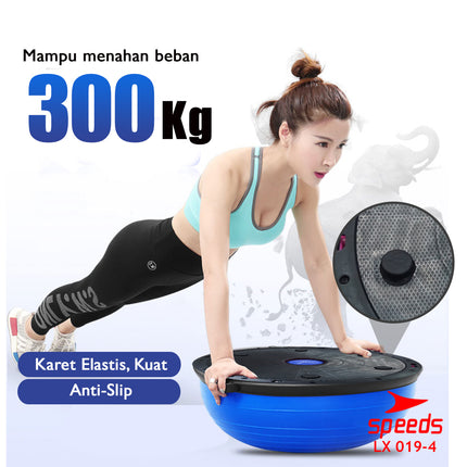 SPEEDS Balance Step Bosu Ball fitness alat olahraga bola yoga gymball ori barang import 019-4