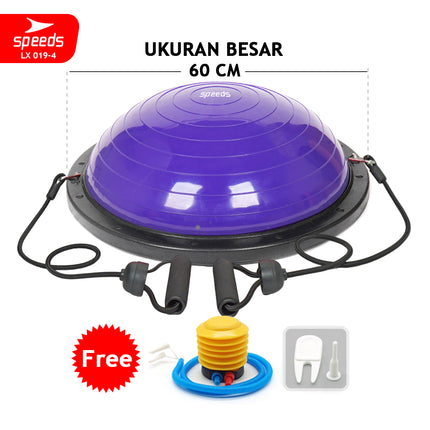 SPEEDS Balance Step Bosu Ball fitness alat olahraga bola yoga gymball ori barang import 019-4