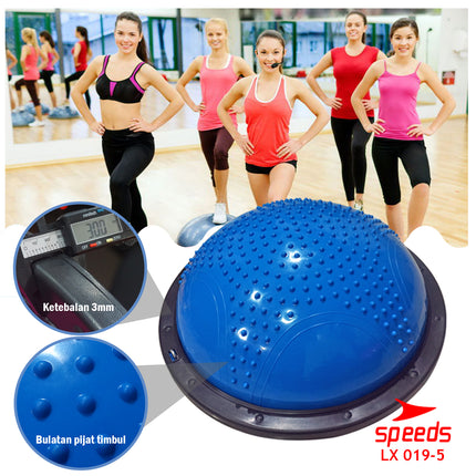 SPEEDS Balance Step Speeds ORIGINAL / Bosu Ball Pembakar Lemak Olahraga 019-5