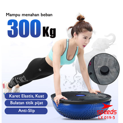 SPEEDS Balance Step Speeds ORIGINAL / Bosu Ball Pembakar Lemak Olahraga 019-5