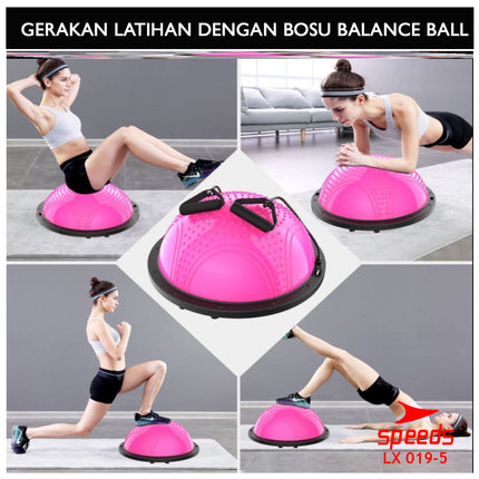 SPEEDS Balance Step Speeds ORIGINAL / Bosu Ball Pembakar Lemak Olahraga 019-5