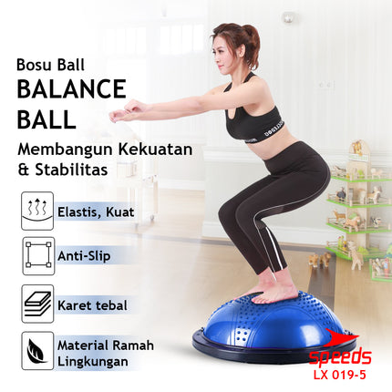 SPEEDS Balance Step Speeds ORIGINAL / Bosu Ball Pembakar Lemak Olahraga 019-5