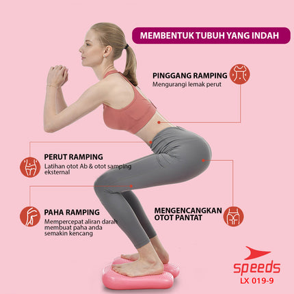 SPEEDS Balance Ball Balance Stepper Pad Alat Keseimbangan Badan Untuk Fitness Air Cilmber 019-9