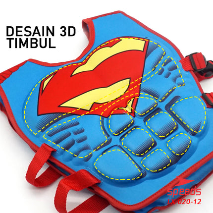 SPEEDS Pelampung Renang Anak bergambar Superhero, Bahan bagus Murah Rompi Vest Life Jacket 020-12