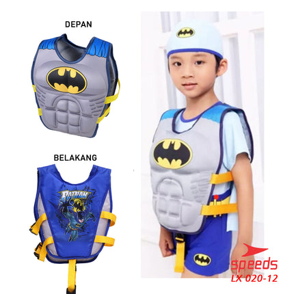 SPEEDS Pelampung Renang Anak bergambar Superhero, Bahan bagus Murah Rompi Vest Life Jacket 020-12
