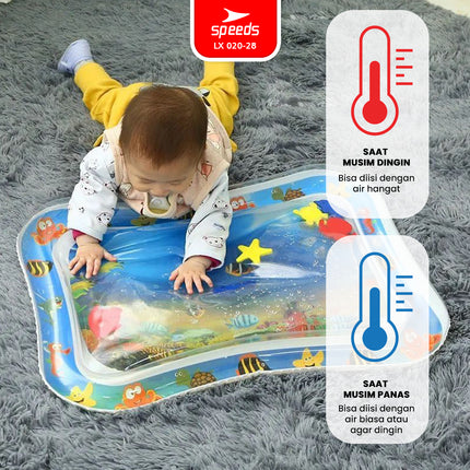 SPEEDS Water Playmat Baby Water Play Matras Air Bayi Mainan Air Kolam Edukasi Water Portable 020-28