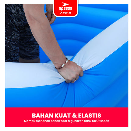 SPEEDS Kolam Renang 210x140x56cm Balita Kolam Renang Pompa Bahan Kuat Lentur Inflatable Swimming Pool For Kids 020-36