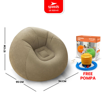 SPEEDS Sofa Angin Beanbag Squishy Inflatable Sofa Tiup Angin Lazy Bag Outdoor indoor 020-41