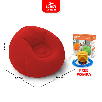 SPEEDS Sofa Angin Beanbag Squishy Inflatable Sofa Tiup Angin Lazy Bag Outdoor indoor 020-41