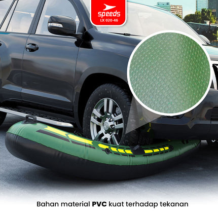 SPEEDS Perahu Karet Tiup Mancing Inflatable Boat 2 Orang Kayak + Dayung Arung Jeram 020-46
