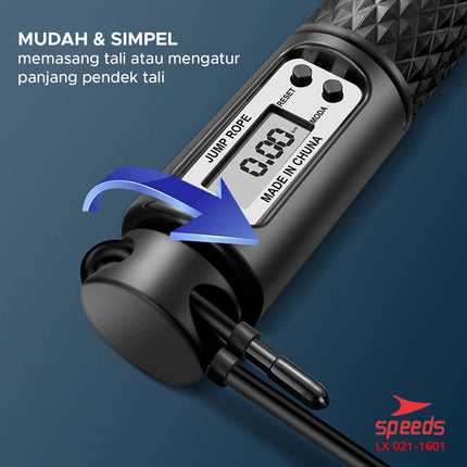 SPEEDS Skipping Lompat Tali Untuk Olahraga Loncat Jump Rope Alat Olahraga Original 021-1601