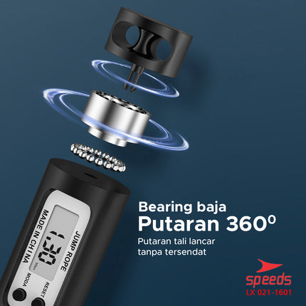 SPEEDS Skipping Lompat Tali Untuk Olahraga Loncat Jump Rope Alat Olahraga Original 021-1601