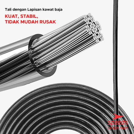SPEEDS Skipping Lompat Tali Untuk Olahraga Loncat Jump Rope Alat Olahraga Original 021-1601