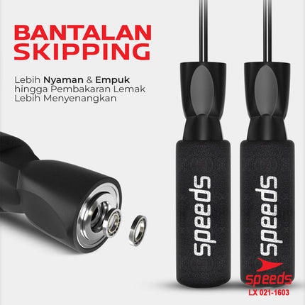 SPEEDS Skipping Skiping Lompat Tali Loncat Jump Rope Alat Olahraga beban 021-1603