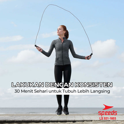 SPEEDS Skipping Skiping Lompat Tali Loncat Jump Rope Alat Olahraga beban 021-1603