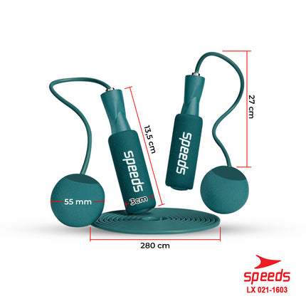 SPEEDS Skipping Skiping Lompat Tali Loncat Jump Rope Alat Olahraga beban 021-1603