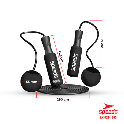 SPEEDS Skipping Skiping Lompat Tali Loncat Jump Rope Alat Olahraga beban 021-1603