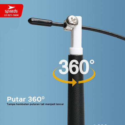 SPEEDS SKIPPING LOMPAT TALI JUMP ROPE BERKUALITAS TERMURAH TERLARIS 021-1604