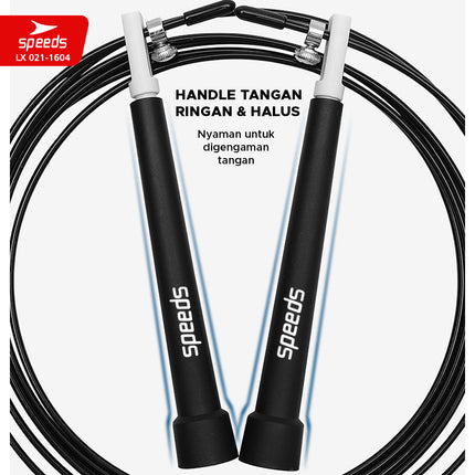 SPEEDS SKIPPING LOMPAT TALI JUMP ROPE BERKUALITAS TERMURAH TERLARIS 021-1604