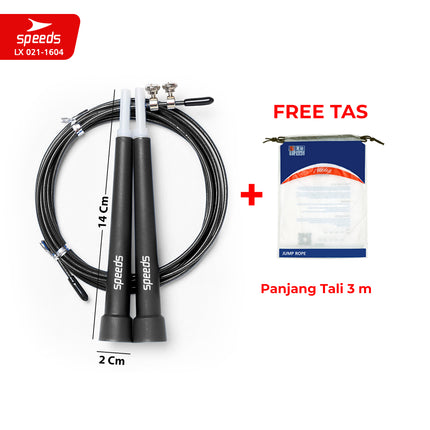 SPEEDS SKIPPING LOMPAT TALI JUMP ROPE BERKUALITAS TERMURAH TERLARIS 021-1604