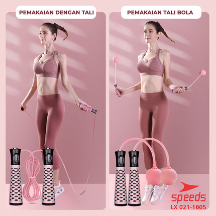 SPEEDS Skipping Lompat Tali Kansen Loncat Tali Digital Jump Rope Lompat Tali 021-1605
