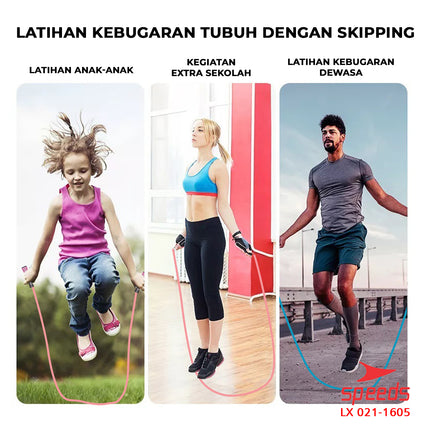 SPEEDS Skipping Lompat Tali Kansen Loncat Tali Digital Jump Rope Lompat Tali 021-1605