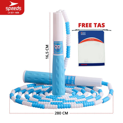 SPEEDS SKIPPING LOMPAT TALI JUMP ROPE BERKUALITAS TERMURAH TERLARIS BARANG 021-1606