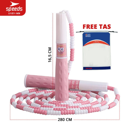 SPEEDS SKIPPING LOMPAT TALI JUMP ROPE BERKUALITAS TERMURAH TERLARIS BARANG 021-1606