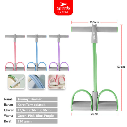 SPEEDS Tummy Trimmer Alat Fitness Alat Olahraga Pengecil Perut Dan Pembakar Lemak 021-2