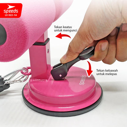 SPEEDS Alat Penahan Kaki Sit Up Stand Holder Dengan Tali Resistance Alat Olahraga Fitness Gym 022-1A