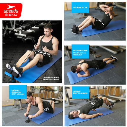 SPEEDS Alat Penahan Kaki Sit Up Stand Holder Dengan Tali Resistance Alat Olahraga Fitness Gym 022-1A