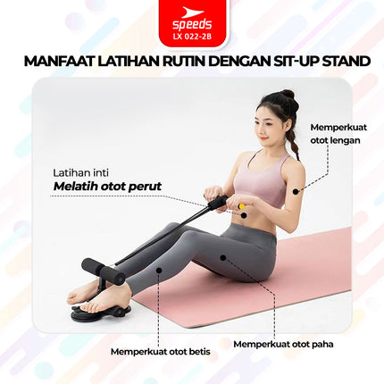 SPEEDS Sit Up Stand Alat Trimmer Bantu Holder Penahan Kaki Olahraga Pegangan Kaki Fitness Yoga Gym 022-2B
