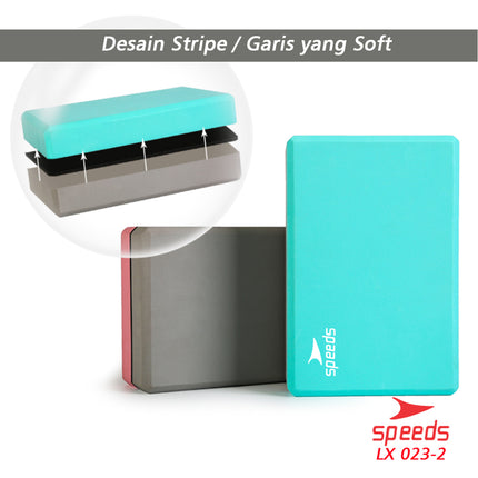 SPEEDS Yoga Blok Pilates EVA Brick Foam Alat Fitnes Yoga Balok Yoga Original 023-2