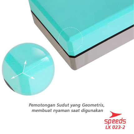 SPEEDS Yoga Blok Pilates EVA Brick Foam Alat Fitnes Yoga Balok Yoga Original 023-2