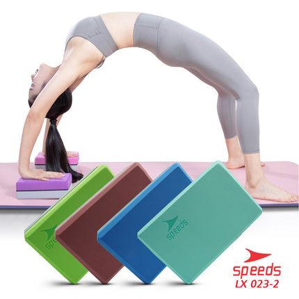 SPEEDS Yoga Blok Pilates EVA Brick Foam Alat Fitnes Yoga Balok Yoga Original 023-2