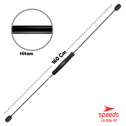 SPEEDS Flexi Bar Stick Tongkat Flexi Bar Swing Training Workout Untuk Kebutuhan Fitness Gym 024-12