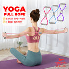 SPEEDS Tali Stretching Fitness Gym Yoga Stretch Rope Resistance Bands 8 Toning Tube Tali Olahraga 024-16