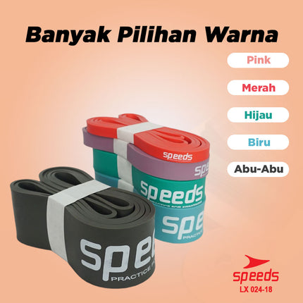 SPEEDS Tali Elastis Fitness Karet Loop Bands Resistance Bands Loobbands Ukuran Bervariasi 024-18